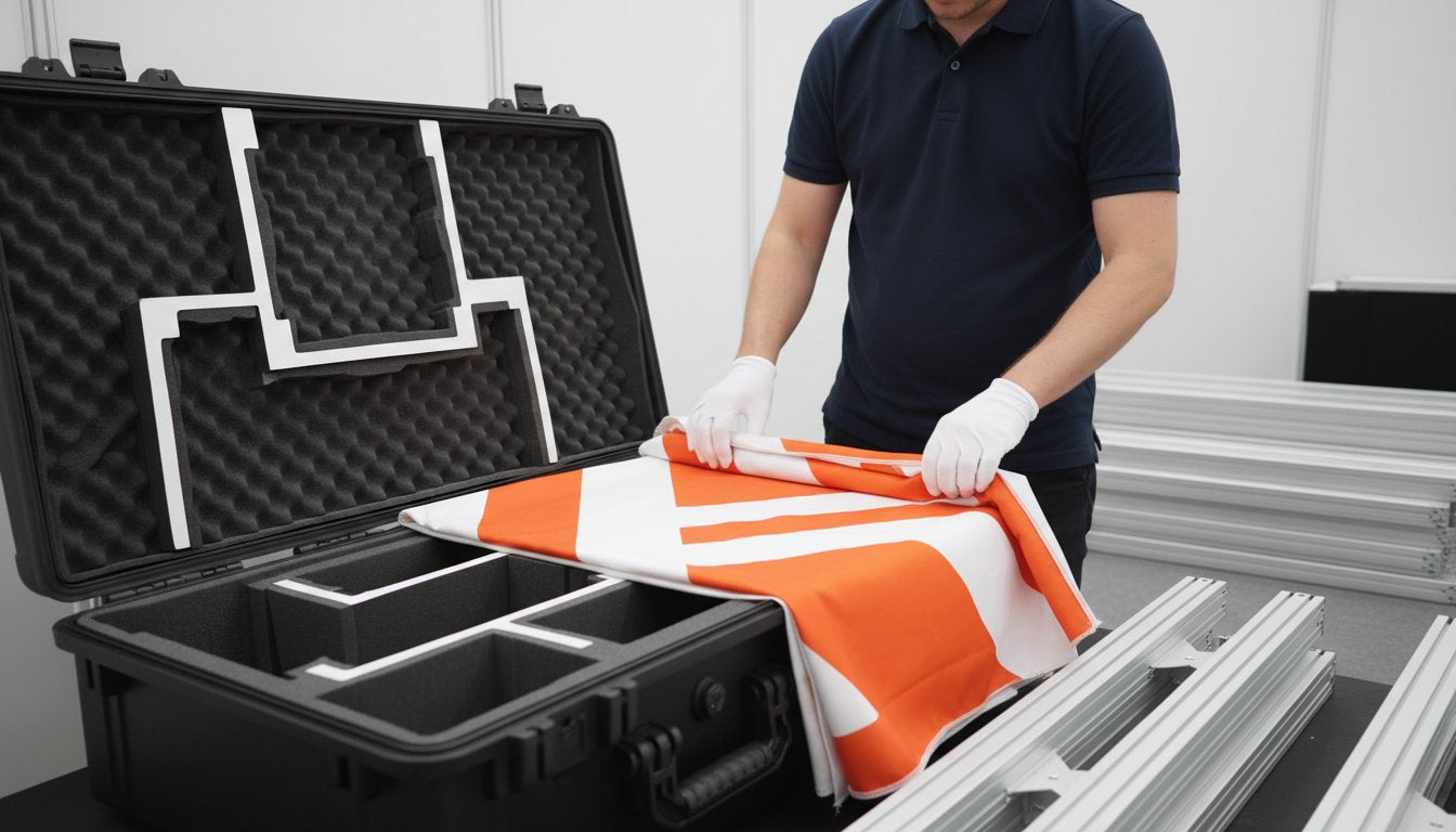 How to Transport Fabric Displays Safely: The Professional Exhibitor’s Guide
