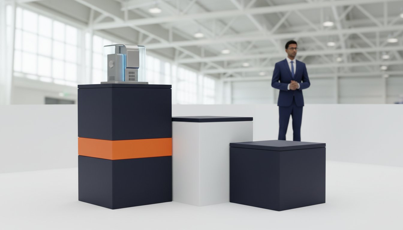 Options for portable display plinths for Exhibitions and Events