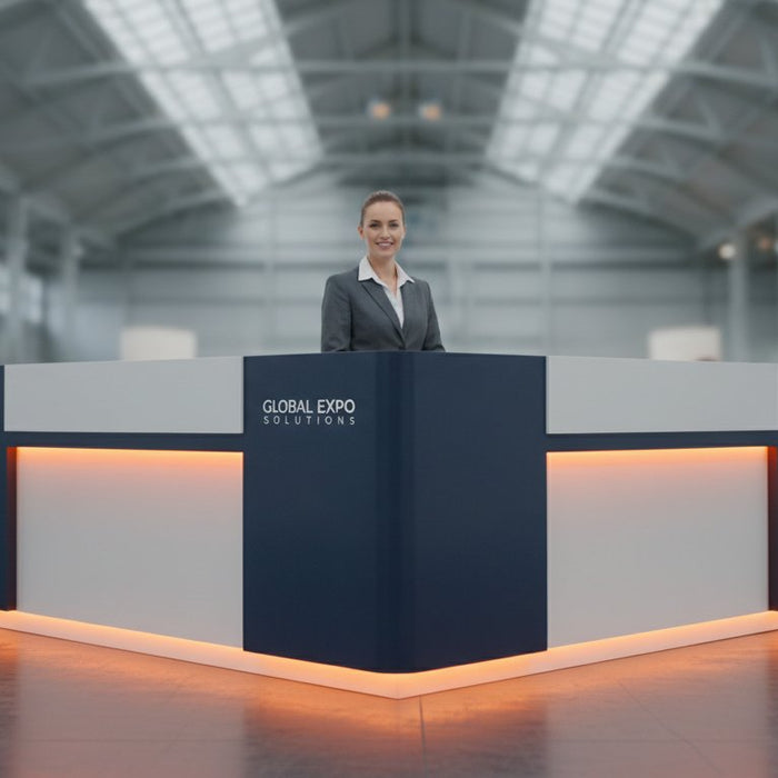 Illuminated Reception Counter for Events: The Professional Guide to High-Impact Exhibition Desks