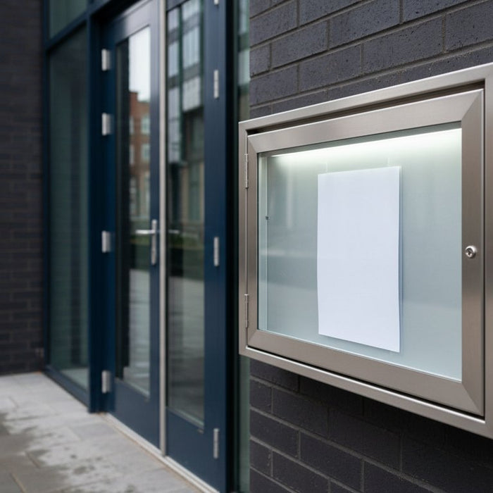 Durable Stainless Steel Notice Boards & Menu Cases