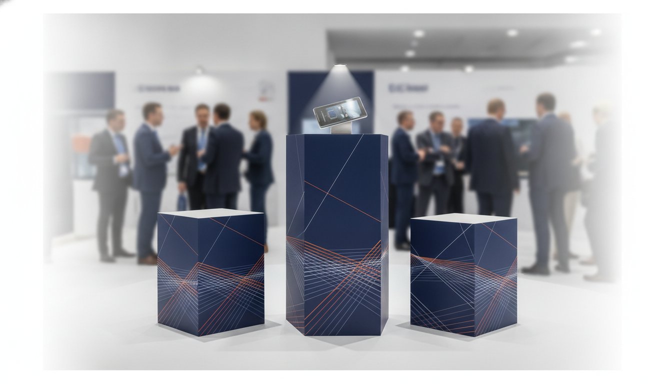 Elevate Your Brand: Custom Exhibition Display Pedestals
