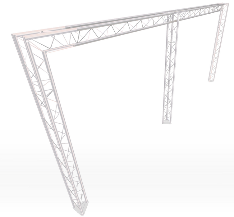 Arch Style Modular Truss Stand 6M wide | 2.5M Tall | With Extra Legs (X1)