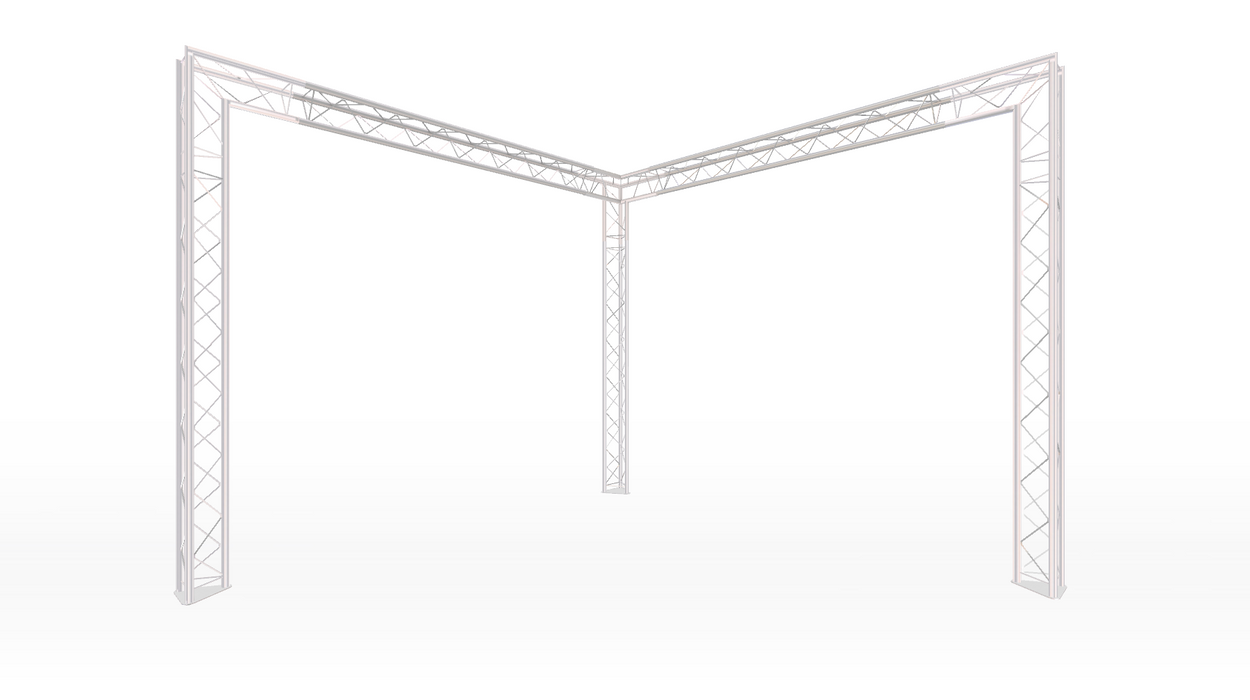 Corner Style Modular Truss Stand 5M wide X 5M deep | 2.5M Tall