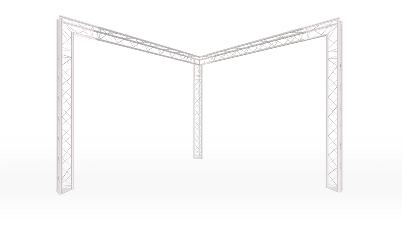 Corner Style Modular Truss Stand 10M wide X 10M deep | 2.5M Tall
