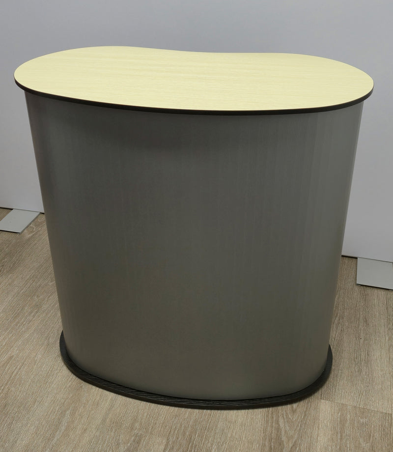 Promotional portable counter with black top - PVC Tambour