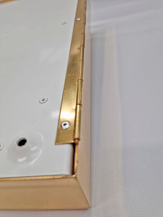 Brass Menu Case with LED (Polished Finish)