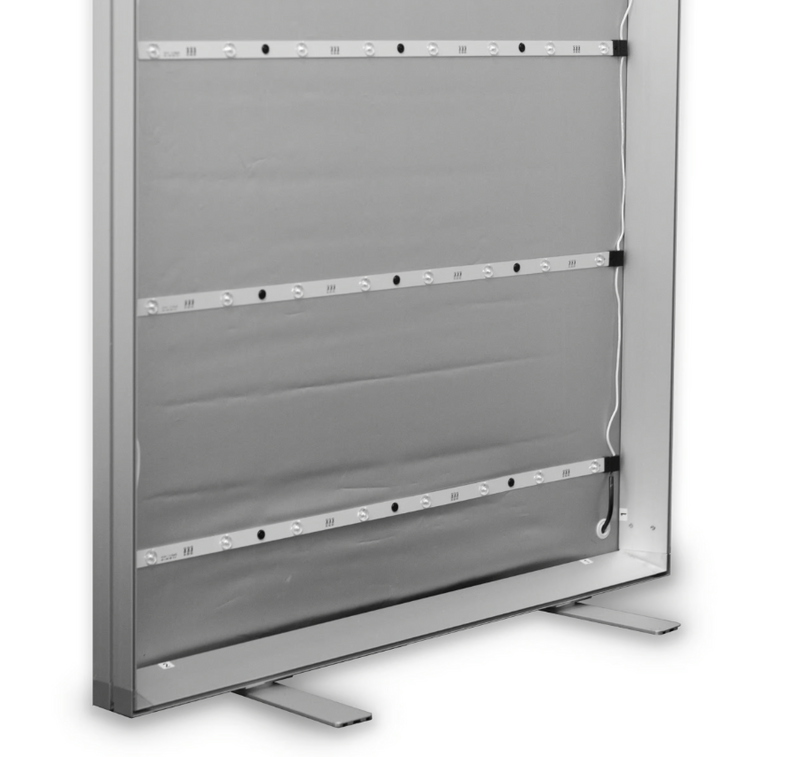 HALO LED Edge-Lit Lightbox Display (mit gedruckten Stoffgrafiken)