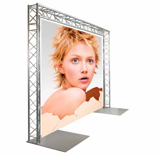 Exhibition gantry, lighting truss freestanding wall