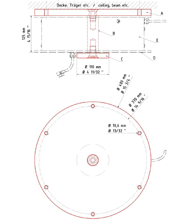 Fitting a suspended turntable safety restraining kit