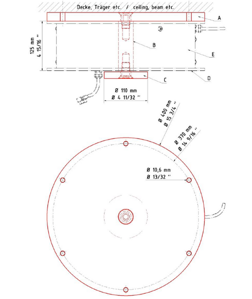 Fitting a suspended turntable safety restraining kit
