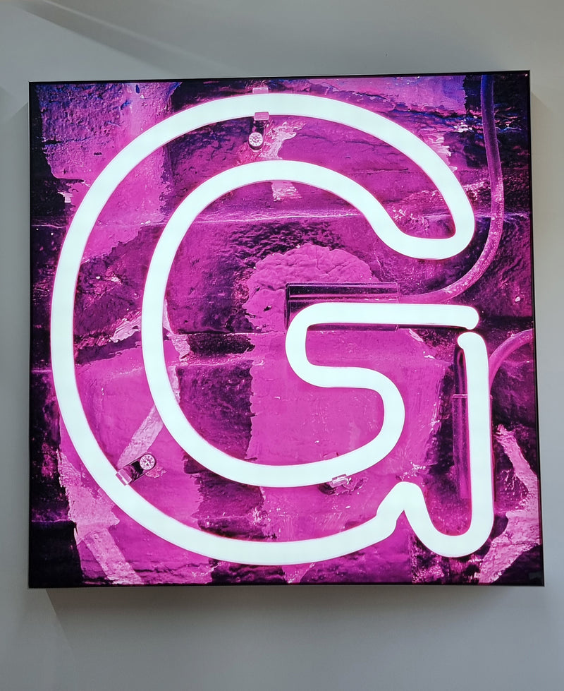 LED backlit lightbox wall mounted