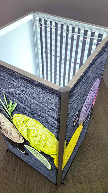 LED Illuminated Display Plinth with Branding