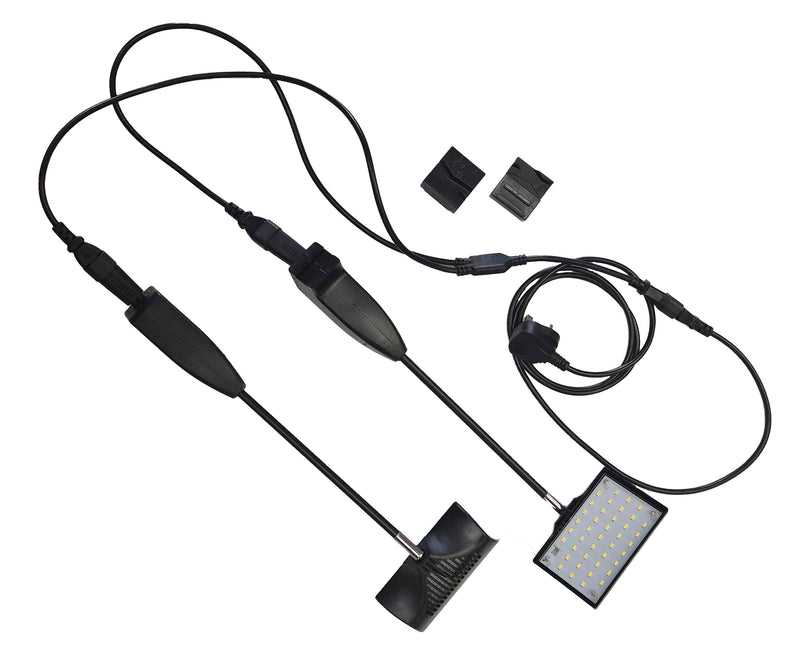 20W LED Linking Exhibition Flood Lights - Black (Pair)