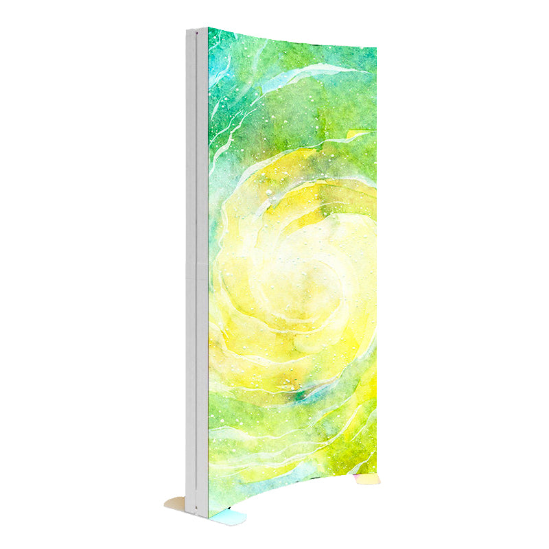 HALO Edge-Lit LED Display Lightbox - 120mm PVC Profile - Curved Shape