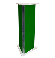 Printed trangular display plinth