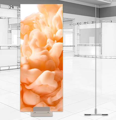Base Plate System for Rigid Media Banners