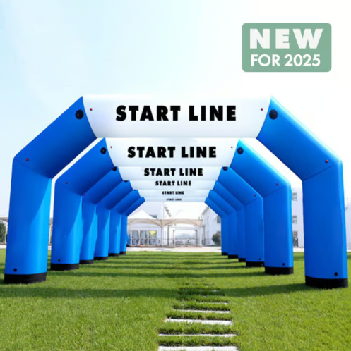Branded inflatable race arch