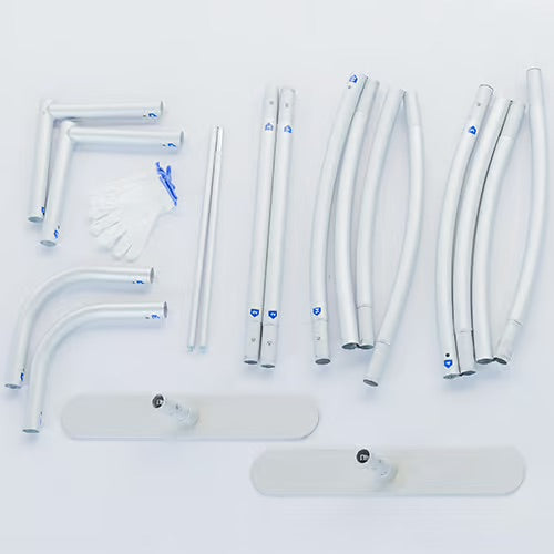 Snake stretch fabric display stand
