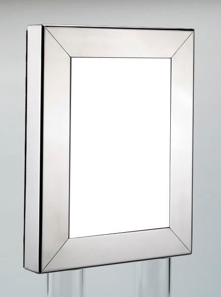 Brushed Stainless Steel Menu Case with LED Light