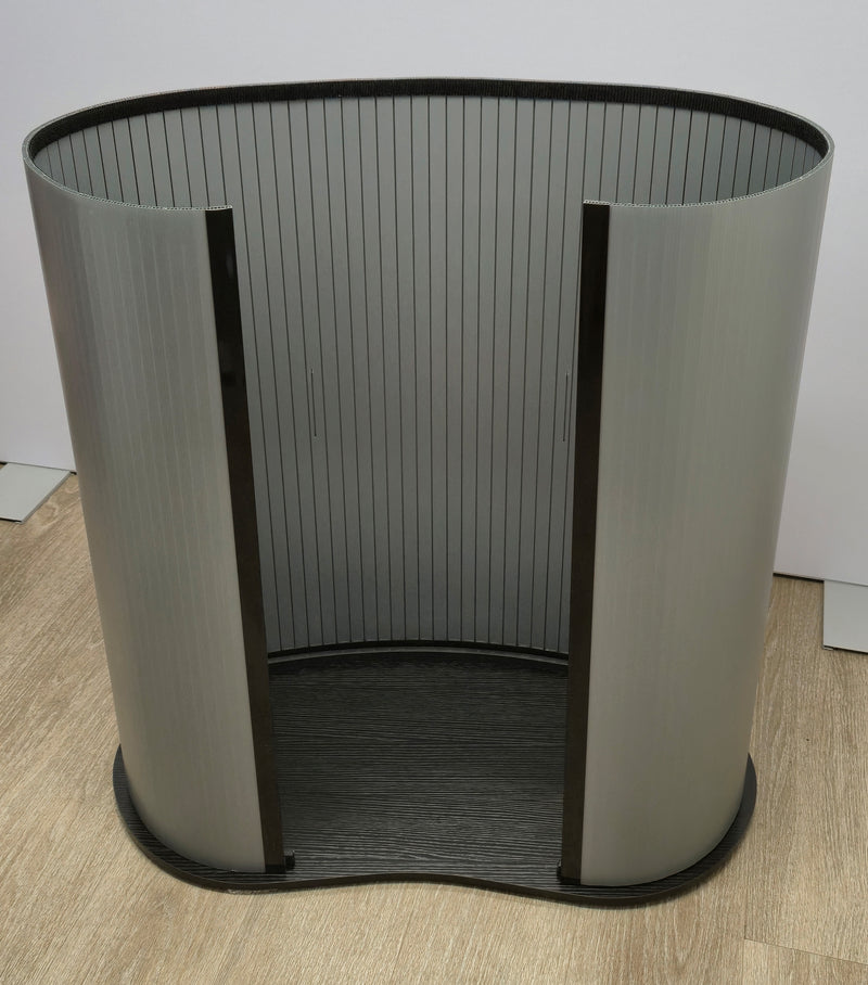 Promotional portable counter with black top - PVC Tambour