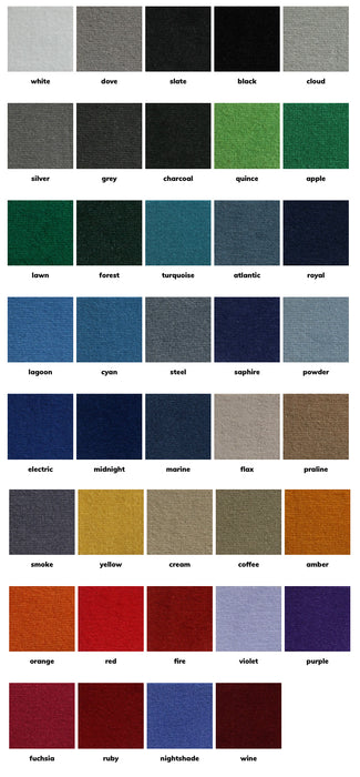 Tufted exhibition carpet colour swatch