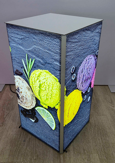 LED Illuminated Display Plinth with Branding