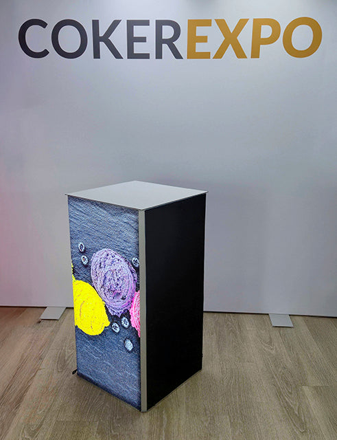 LED Illuminated Display Plinth with Branding