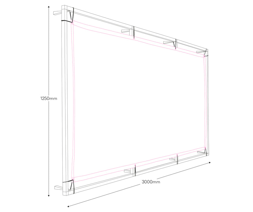 Wall Mounted Banner Frame