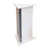 White trangular display plinth