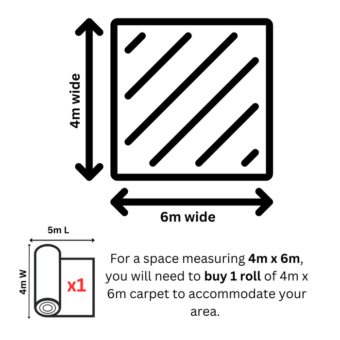 Exhibition Cord Carpet 4m Wide Rolls