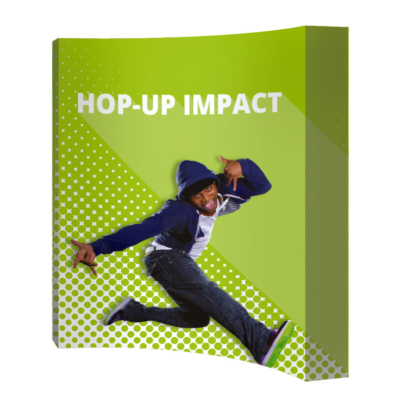 Hop-Up-Stoffdisplay mit festen Grafiken