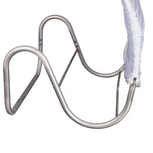 Snake stretch fabric display stand