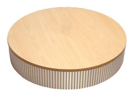 large rotating display stand, mains powered with display deck.