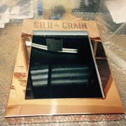 Brass Menu Case with LED Light