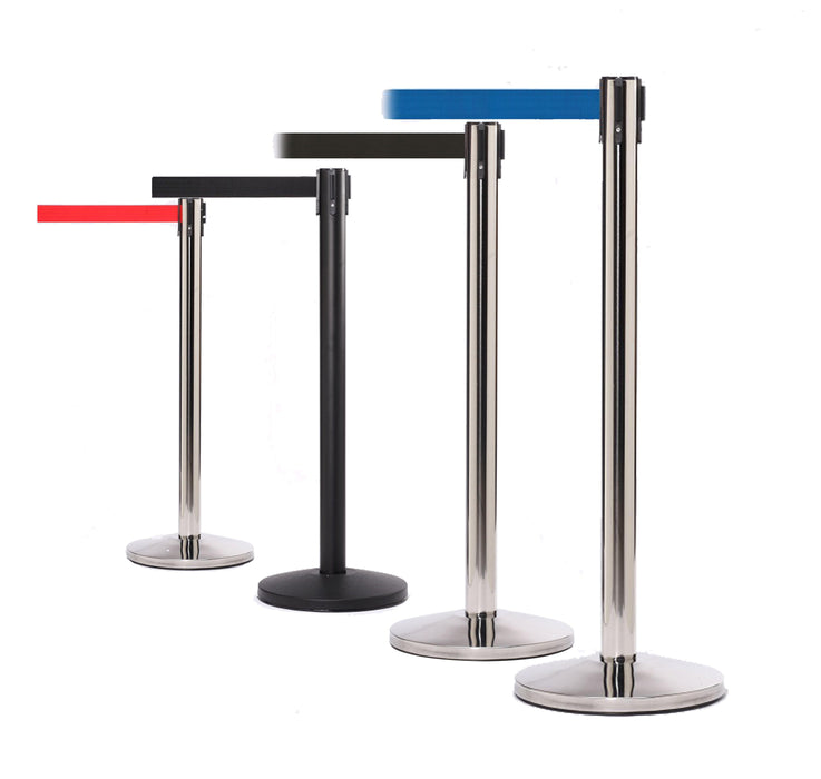 Retractable Belt Safety Barrier, Various Colours, 3.4m Belt Length (C55)