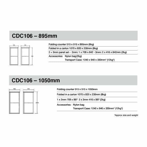 Folding Aluminium Exhibition Corner Unit (CDC106)