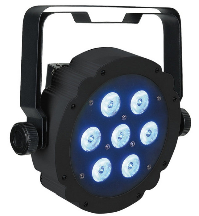 Led RGB colour change light, Compact Par 7 Tri 7x 3w