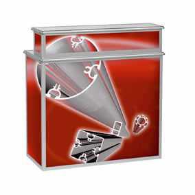 Sales counter folding counter with upstand top CDC3