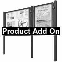 Centre Post option for Lockable notice boards 75