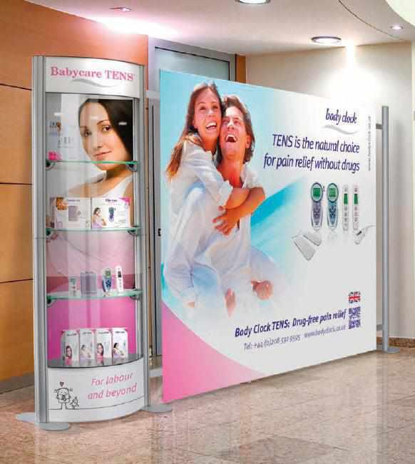 Tragbare Vitrine