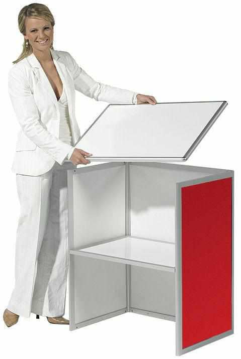 Assemble of a CDC portable exhibition counter.