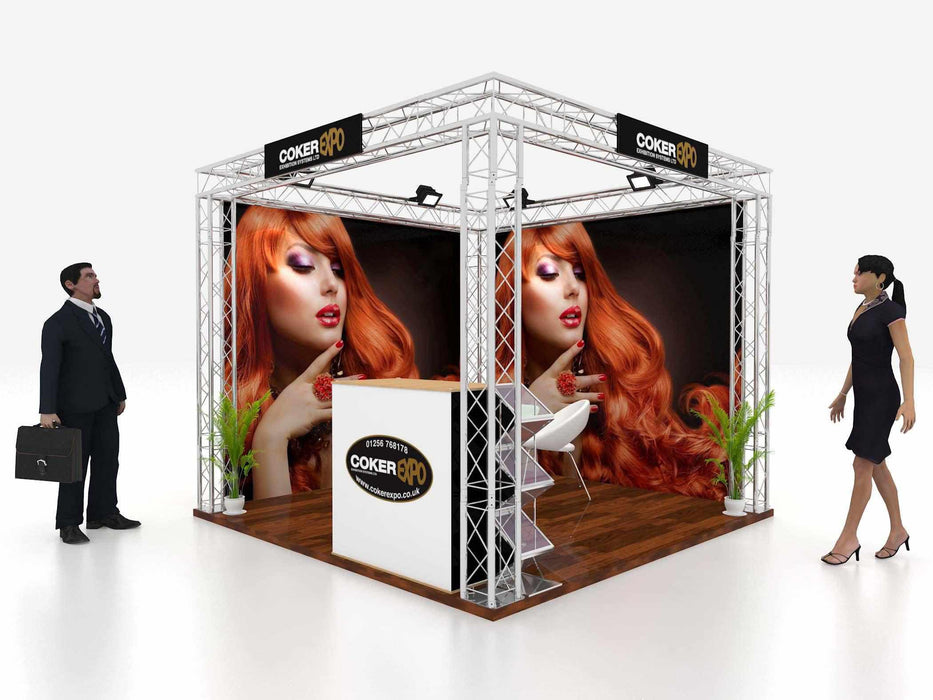 3x3M Lighting gantry exhibition stand