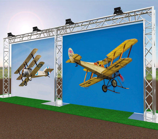 large freestanding aluminium banner stand 